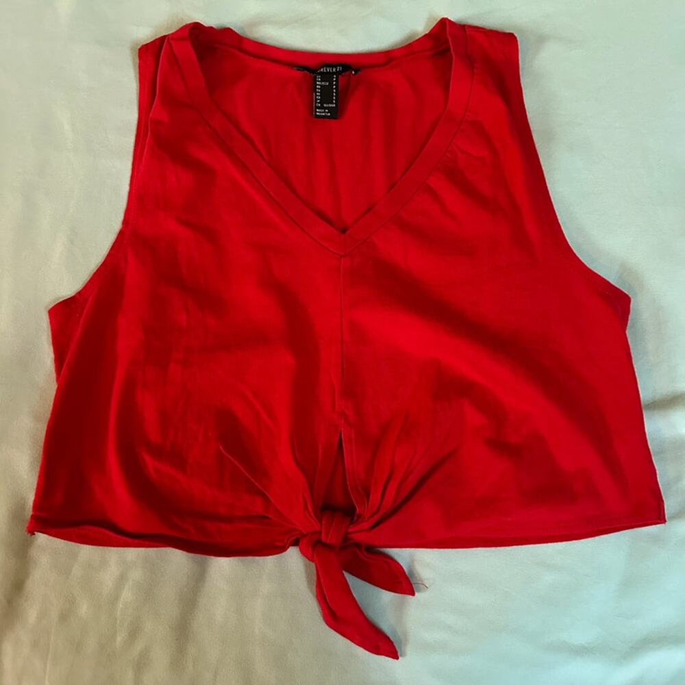 Forever 21 red crop top